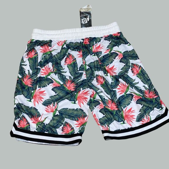 American Stitch Womens XXL Hawaiian Floral Shorts 2 Zipper Pockets - Picture 7 of 12